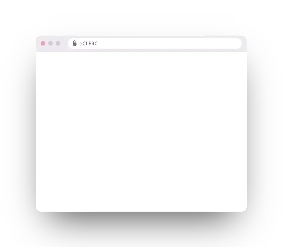 eCLERC in a browser: a single payment is applied across three child support cases for one obligor and a Department of Revenue file is imported